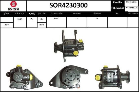 STARTCAR SOR4230300 - Гидравлический насос, рулевое управление, ГУР unicars.by