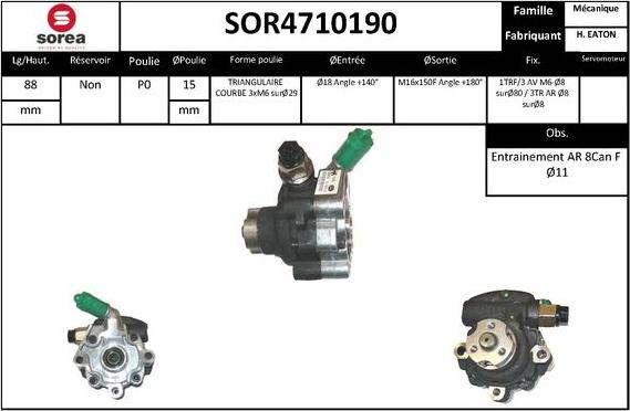 STARTCAR SOR4710190 - Гидравлический насос, рулевое управление, ГУР unicars.by