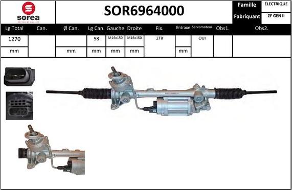 STARTCAR SOR6964000 - Рулевой механизм, рейка unicars.by