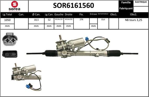 STARTCAR SOR6161560 - Рулевой механизм, рейка unicars.by