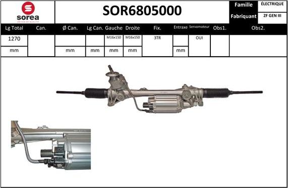 STARTCAR SOR6805000 - Рулевой механизм, рейка unicars.by