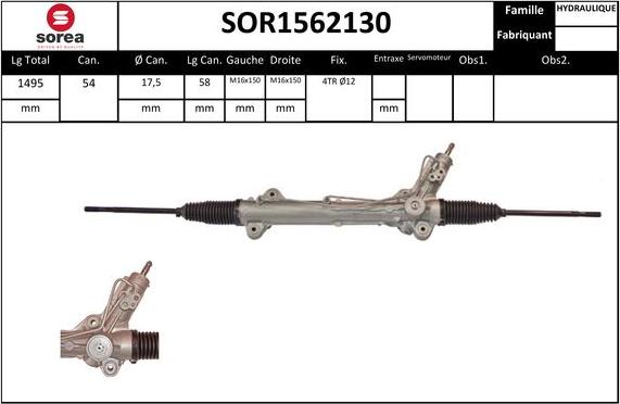 STARTCAR SOR1562130 - Рулевой механизм, рейка unicars.by