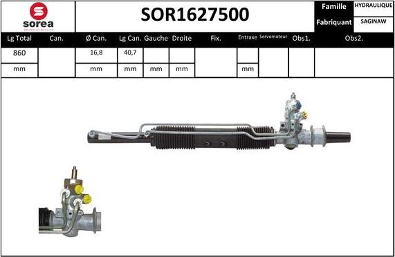 STARTCAR SOR1627500 - Рулевой механизм, рейка unicars.by