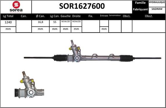 STARTCAR SOR1627600 - Рулевой механизм, рейка unicars.by