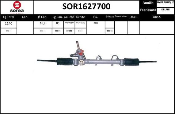 STARTCAR SOR1627700 - Рулевой механизм, рейка unicars.by