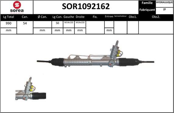 STARTCAR SOR1092162 - Рулевой механизм, рейка unicars.by