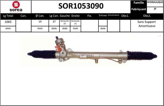 STARTCAR SOR1053090 - Рулевой механизм, рейка unicars.by