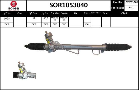 STARTCAR SOR1053040 - Рулевой механизм, рейка unicars.by