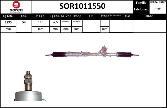 STARTCAR SOR1011550 - Рулевой механизм, рейка unicars.by