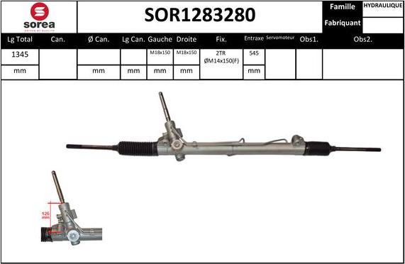 STARTCAR SOR1283280 - Рулевой механизм, рейка unicars.by