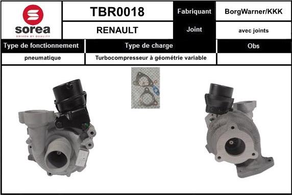 STARTCAR TBR0018 - Турбина, компрессор unicars.by