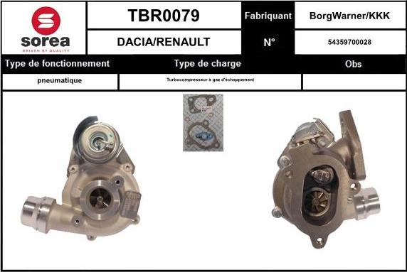 STARTCAR TBR0079 - Турбина, компрессор unicars.by