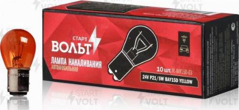 StartVOLT VL-BAY15D-03 - Лампа накаливания, фонарь сигнала тормоза / задний габаритный unicars.by