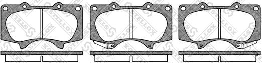 Stellox 999 000L-SX - Тормозные колодки, дисковые, комплект unicars.by