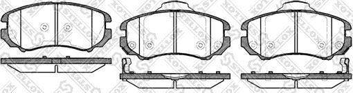 Stellox 964 002BL-SX - Тормозные колодки, дисковые, комплект unicars.by