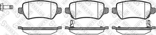 Stellox 968 002L-SX - Тормозные колодки, дисковые, комплект unicars.by