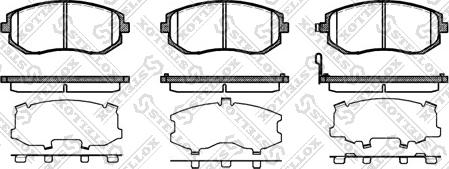 Stellox 962 011B-SX - Тормозные колодки, дисковые, комплект unicars.by