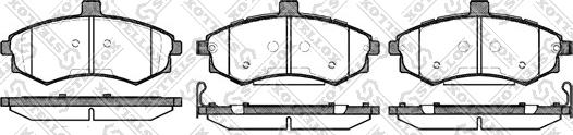 Stellox 904 002B-SX - Тормозные колодки, дисковые, комплект unicars.by