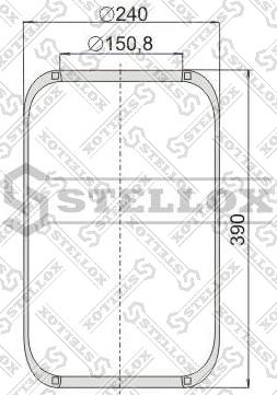 Stellox 90-06610-SX - Кожух пневматической рессоры unicars.by