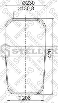 Stellox 90-08840-SX - Кожух пневматической рессоры unicars.by