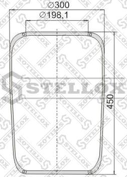 Stellox 90-07270-SX - Кожух пневматической рессоры unicars.by