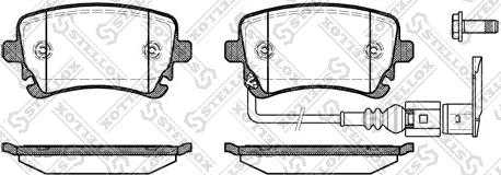 Stellox 908 011BL-SX - Тормозные колодки, дисковые, комплект unicars.by