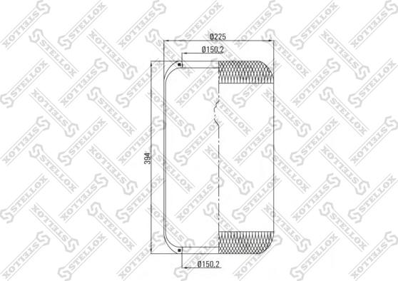 Stellox 90-36339-SX - Кожух пневматической рессоры unicars.by