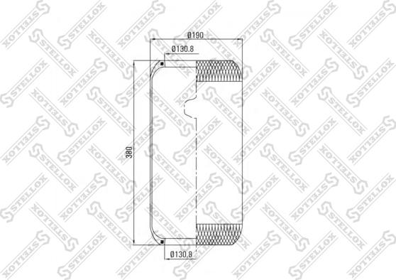 Stellox 90-36336-SX - Кожух пневматической рессоры unicars.by