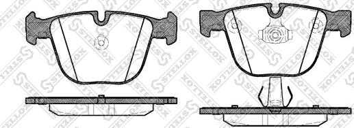 Stellox 903 000-SX - Тормозные колодки, дисковые, комплект unicars.by