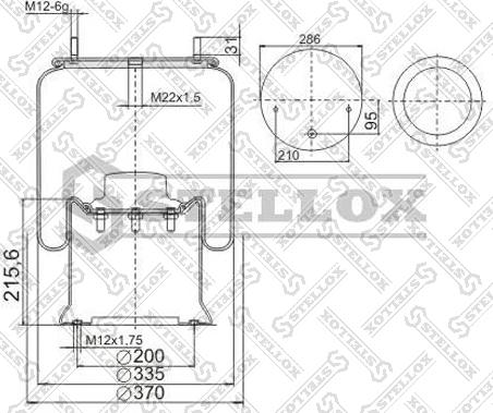 Stellox 90-29261-SX - Кожух пневматической рессоры unicars.by