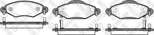 Stellox 989 002-SX - Тормозные колодки, дисковые, комплект unicars.by