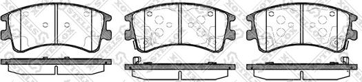 Stellox 981 002L-SX - Тормозные колодки, дисковые, комплект unicars.by