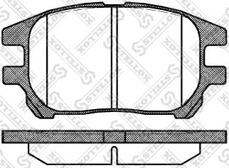 Stellox 983 000-SX - Тормозные колодки, дисковые, комплект unicars.by