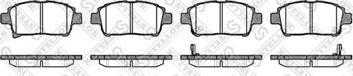 Stellox 982 002-SX - Тормозные колодки, дисковые, комплект unicars.by