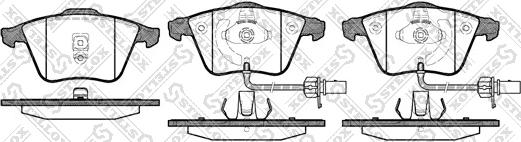 Stellox 975 002BL-SX - Тормозные колодки, дисковые, комплект unicars.by