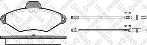 Stellox 449 004-SX - Тормозные колодки, дисковые, комплект unicars.by