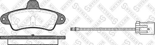 Stellox 444 002-SX - Тормозные колодки, дисковые, комплект unicars.by