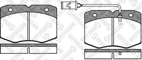 Stellox 446 002-SX - Тормозные колодки, дисковые, комплект unicars.by