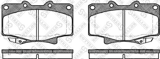 Stellox 440 004-SX - Тормозные колодки, дисковые, комплект unicars.by