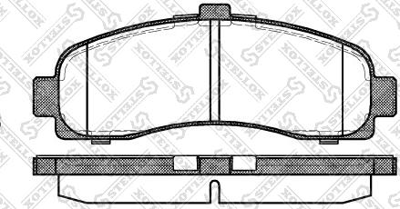 Stellox 442 010B-SX - Тормозные колодки, дисковые, комплект unicars.by