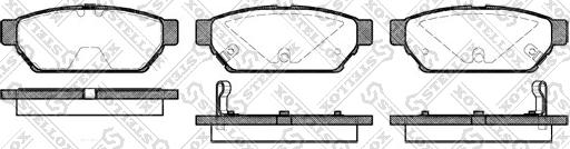 Stellox 451 002B-SX - Тормозные колодки, дисковые, комплект unicars.by