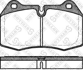 Stellox 452 000-SX - Тормозные колодки, дисковые, комплект unicars.by