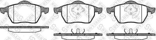 Stellox 401 020B-SX - Тормозные колодки, дисковые, комплект unicars.by