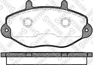 Stellox 403 000B-SX - Тормозные колодки, дисковые, комплект unicars.by