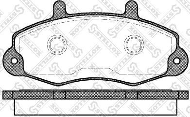 Stellox 402 000B-SX - Тормозные колодки, дисковые, комплект unicars.by