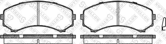 Stellox 407 000L-SX - Тормозные колодки, дисковые, комплект unicars.by