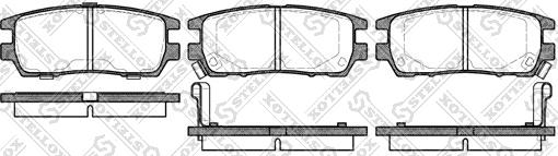 Stellox 416 002B-SX - Тормозные колодки, дисковые, комплект unicars.by