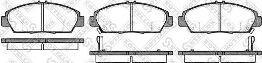 Stellox 417 002B-SX - Тормозные колодки, дисковые, комплект unicars.by