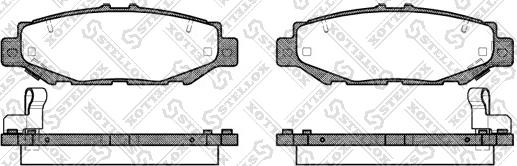 Stellox 435 004-SX - Тормозные колодки, дисковые, комплект unicars.by