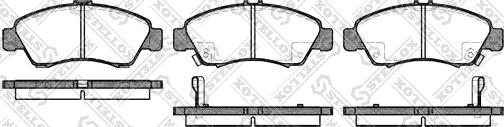 Stellox 430 002B-SX - Тормозные колодки, дисковые, комплект unicars.by